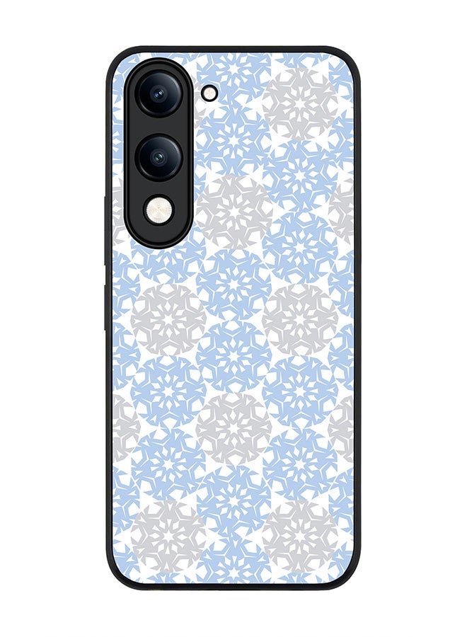 For vivo Y29s 5G / Y19s 5G Case,Slim fit Camera Protection, Shockproof Thin Phone cover  - Frozen Snowflakes